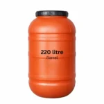 Plastic Grade A Used Drum Barrel Orange 220 Litre with open top
