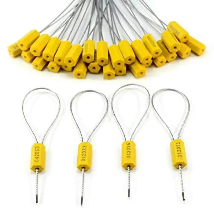 Barrel Seal Lock Wire with Yellow Plastic Caps – Tamper-Evident Steel ...